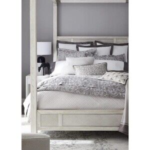 Ralph Lauren Home Aubree Paisley King Duvet Cover Graphite Grey Cotton 300ct